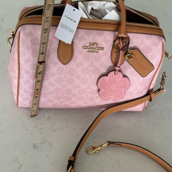 Coach LG RWN W Pink Signature Women's Bag - Picture 4 of 11